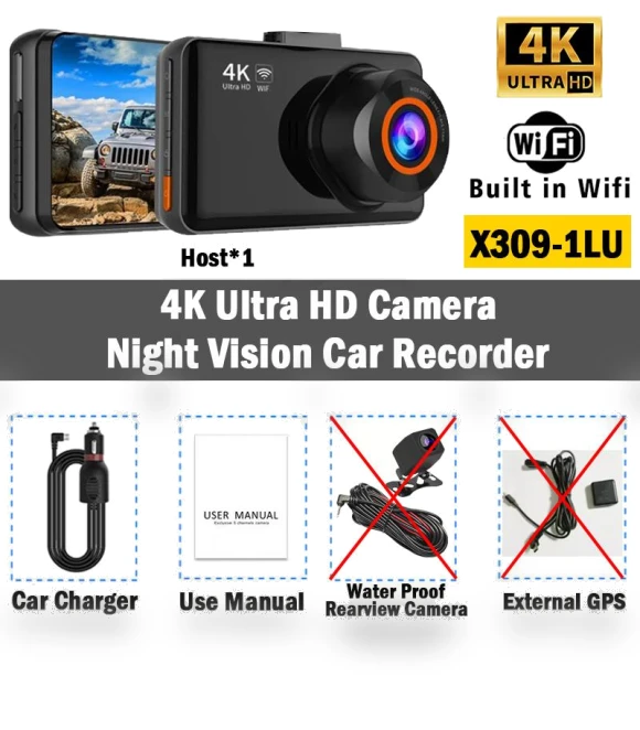4K Car Dash Cam — Dashboard Cameras, Home Of Auto Parts