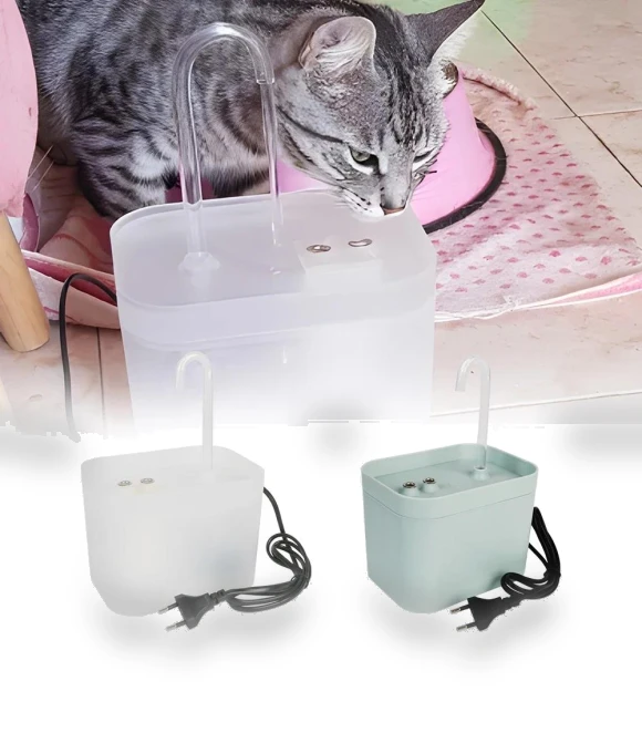 Automatic Recirculating Filtering Water Fountain for Cats — Pet Hydration Solutions, Seahorse Home