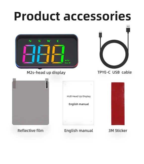 Car Projection Display HUD — Clock, Chic Home