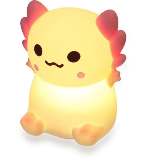 Cute Axolotl Night Light — Night Lights, AE Selection