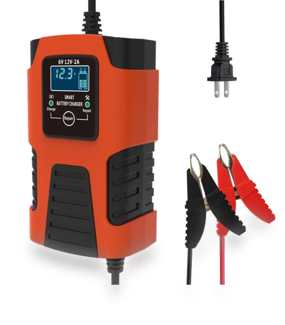 Digital Car Battery Charger with LCD Display — Battery Chargers, Simplistic Living Home