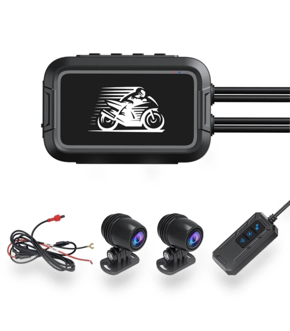Dual Lens Waterproof Motorcycle Dash Cam — Dashboard Cameras, Chic Home