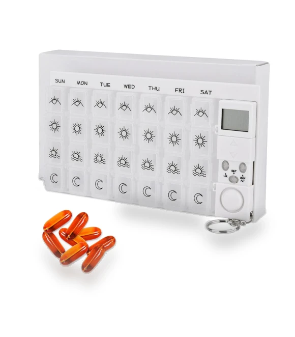 Electronic Timer Pill Organizer — Medication Accessories, Stone Home