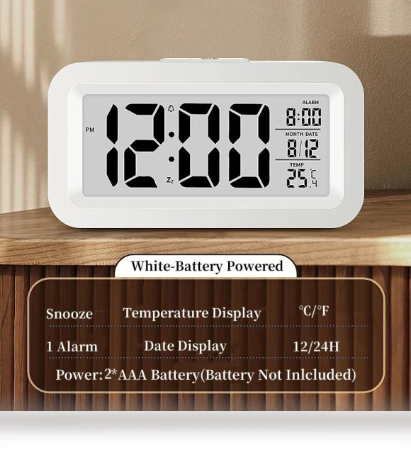 Mini Digital Alarm Clock with Temperature and Date — Alarms & Clocks, DC-HOME-4