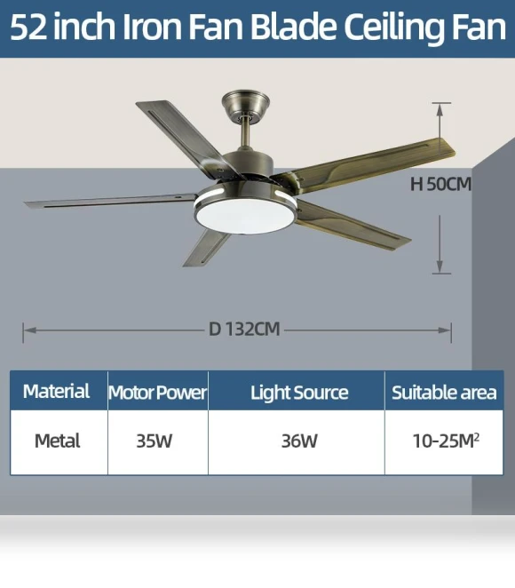 Modern ceiling fan with light — Ceiling Fans, Seahorse Home