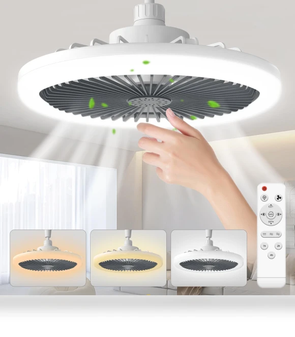 Modern Ceiling Fan with Light — Ceiling Fan Lighting Solutions, Seahorse Home