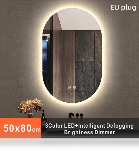 Oval Smart Mirror for Bathroom — Mirrors, Vinde Home