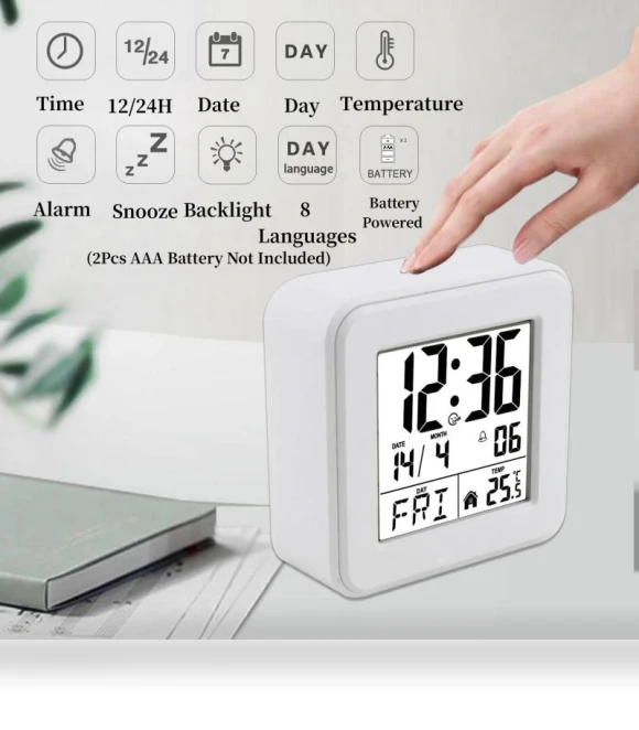 Portable Mini Digital Alarm Clock — Alarms & Clocks, DC-HOME-4