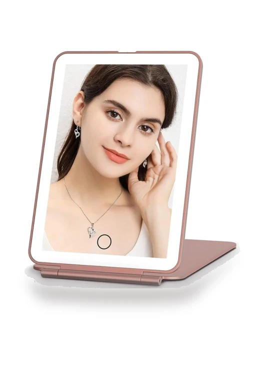 Portable Touch Makeup Mirror with 3 Lighting Modes — Compact & Travel, Vinde Home