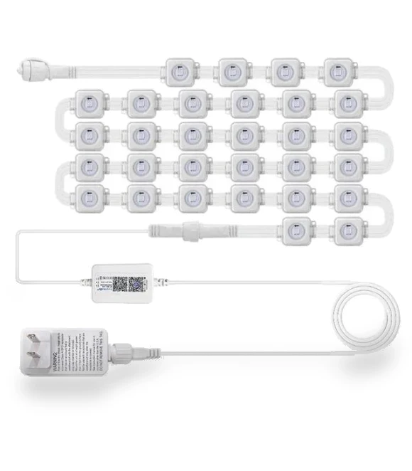 RGB LED Smart Light Fixture — Outdoor Security & Flood Lighting, AE Selection