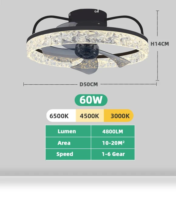 Smart Ceiling Fan With Lights — Ceiling Fans & Accessories, Seahorse Home