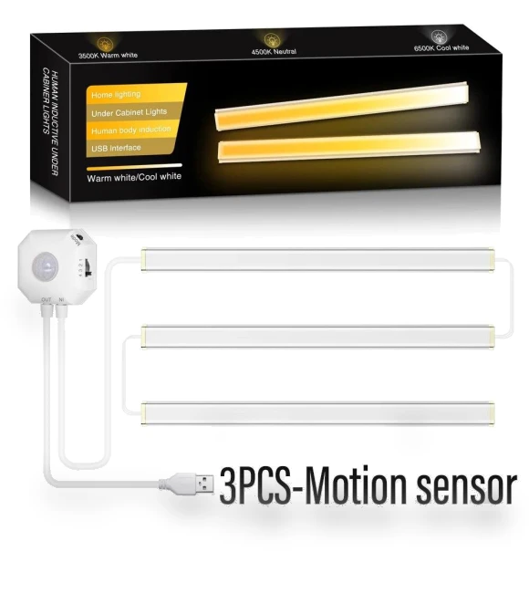 Smart LED Cabinet Light — Under-Cabinet Lights, Intelligent Living Hall