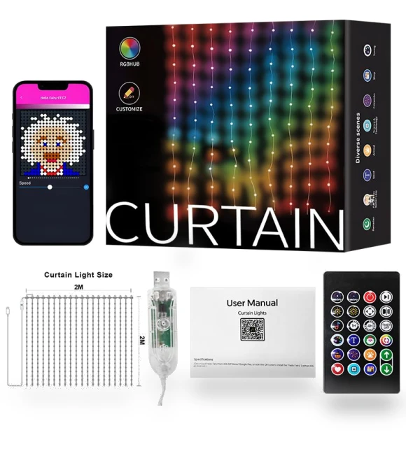 Smart LED Curtain Lights — Creative Lighting Solutions, AE Selection