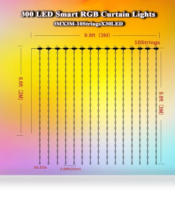 Smart LED Window Curtains — Treatment Sets, AE Selection