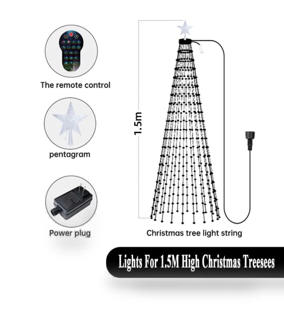 Smart RGB Christmas Tree Lights — Lighted Displays, AE Selection