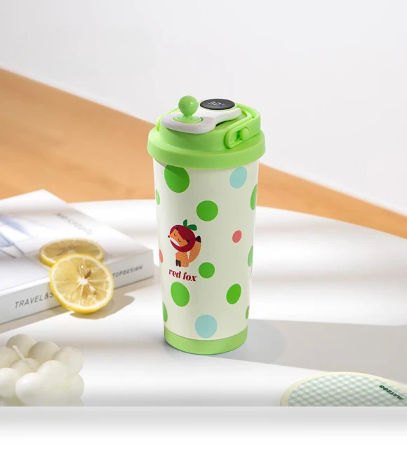 Smart Temperature Display Kids' Thermos Cup — Travel Drinkware, Indoor Furniture