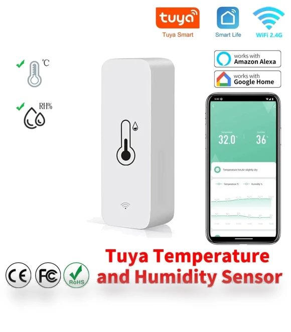 Temperature and Humidity Sensor — Home Climate Control, Homeware Essentials