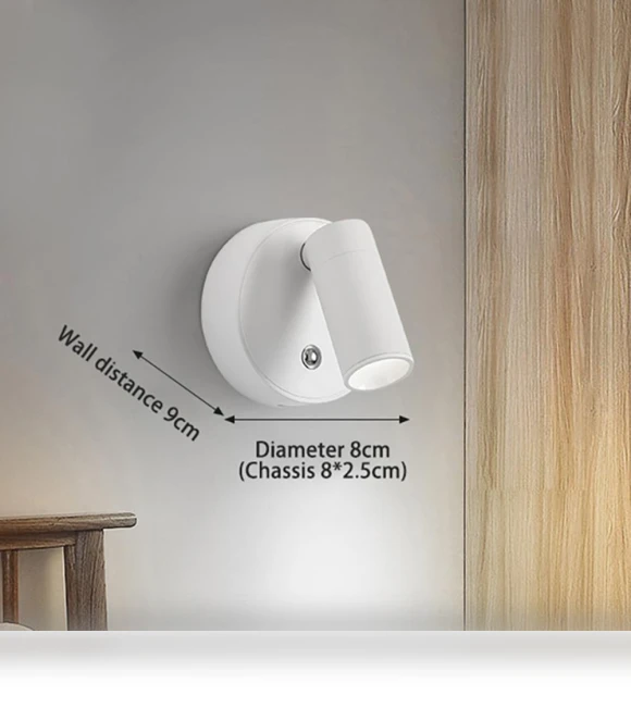 Touch-Controlled LED Wall Light — Wall Lighting, Seahorse Home