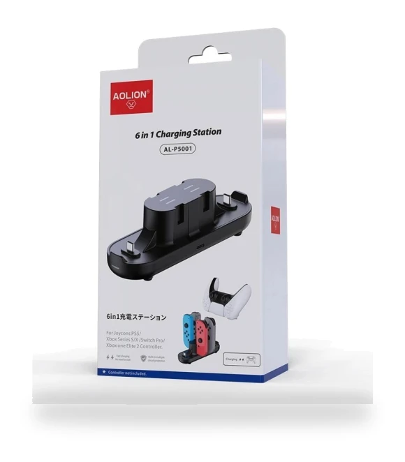 Universal Charging Dock Station for Controllers 6 in 1 USB Type C — Docking Stations, FourAll Video Games Accessories