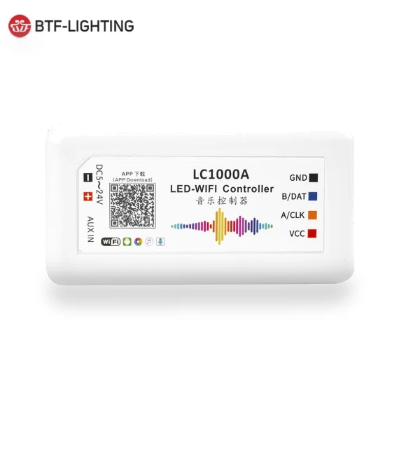 Wi-Fi Music Controller with Microphone for Digital Pixel Panel Screen Light Strip — LED Strips, AE Selection