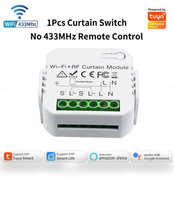 Wi-Fi Smart Curtain Switch Module — Smart Home Modules, Super Dream Home