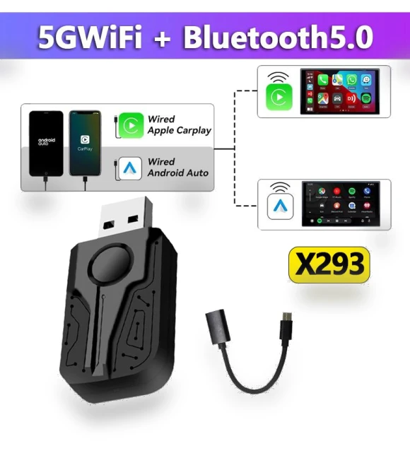 Wireless AI Box 3-in-1 CarPlay Android Auto Adapter — Car Installation Essentials, Home Of Auto Parts