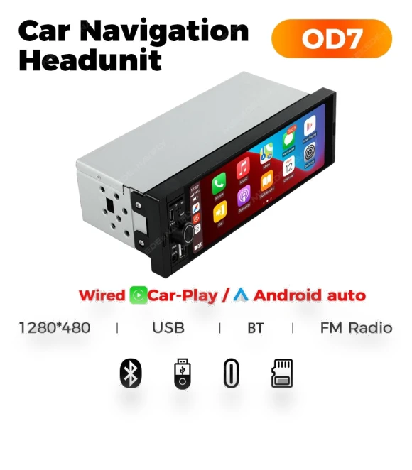 1Din MP5 Car Stereo Receiver — Stereo Receivers, Auto Launcher