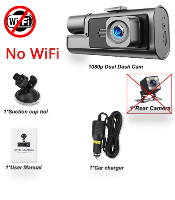 3-channel WIFI Dash Cam — Dashboard Cameras, Auto Accessories Home