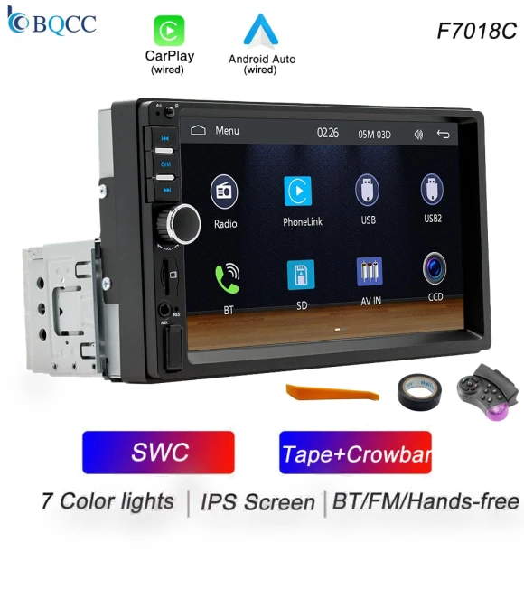 7-inch IPS Touchscreen Car Player — Stereo Receivers, Auto Launcher