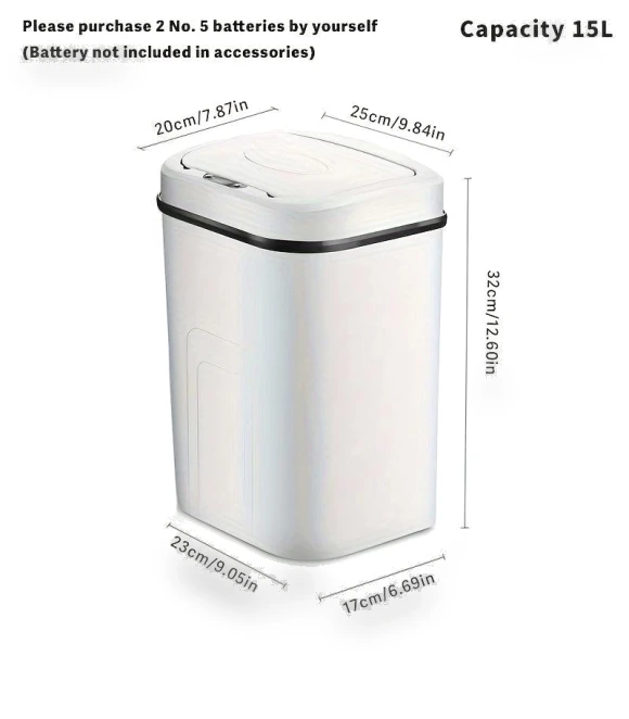 Electric Smart Trash Can — Kitchen Cans, World Auto Parts