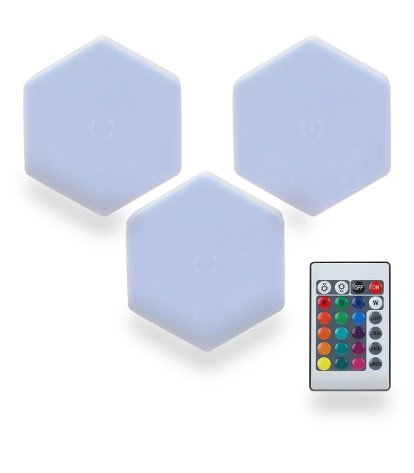 LED Hexagon Touch Sensor Night Light — Night Lights, Auto Launcher