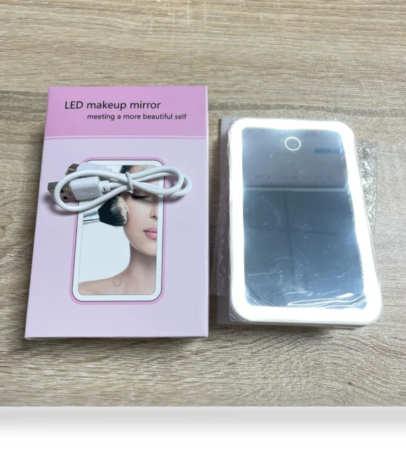 LED Makeup Mirror with Touch Control — Compact & Travel, NyPhoenix Auto