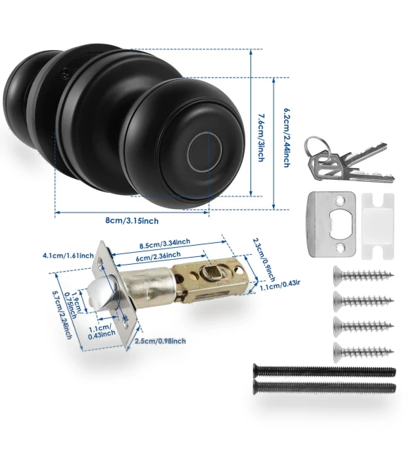 Smart Door Handle with Fingerprint Scanner — Biometric Security, Homeware Essentials