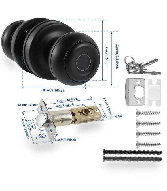 Smart Door Handle with Fingerprint Scanner — Biometric Security, ToyousoniC