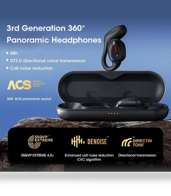 Smart Headset with Noise Cancellation — In-Ear Headphones, NIYE
