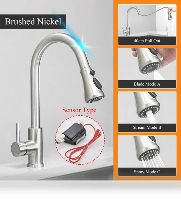 Smart Touch Kitchen Faucet — Smart-Touch Kitchen Faucets, JOHO - CarGear
