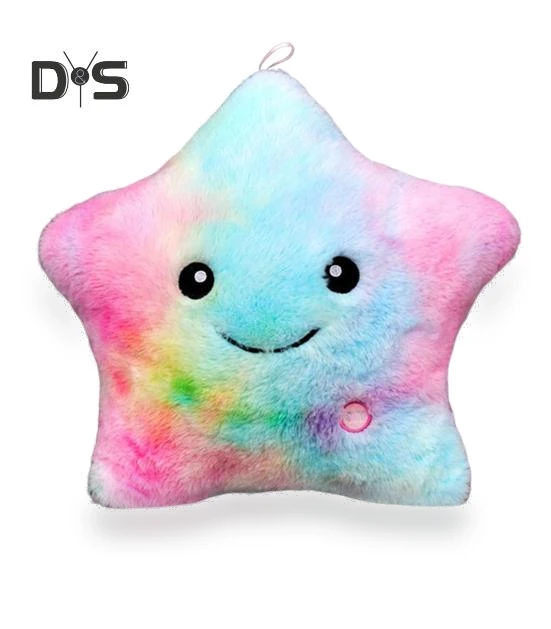 Soft LED Star Pillow — Night Lights, HOW-E