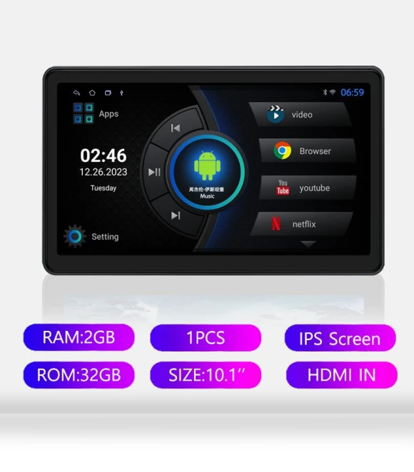 Ultra-Thin Touchscreen Car Headrest Monitor — Stereo Receivers, Auto Accessories Home