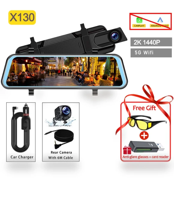 10-Inch Mirror Dash Cam — Dashboard Cameras, Auto Accessories Home