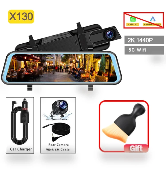 10-inch Wireless Carplay Android Auto Multimedia 4K Dash Cam — Installation Services, Auto Accessories Home