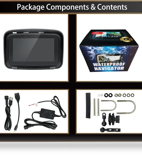 5-inch Waterproof Wireless Touchscreen Display — Navigation & GPS Accessories, Auto Accessories Home