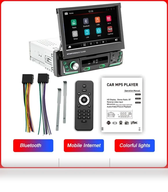 7-inch Car Radio with Touch Screen — Car Installation Essentials, Simplistic Living Home