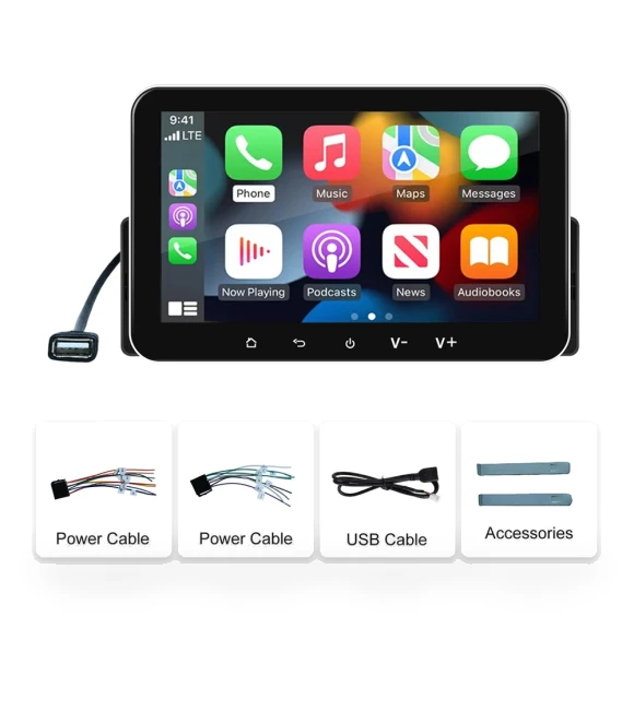 Car Stereo System with Wired Apple CarPlay Android Auto — Stereo Receivers, Auto Accessories Home