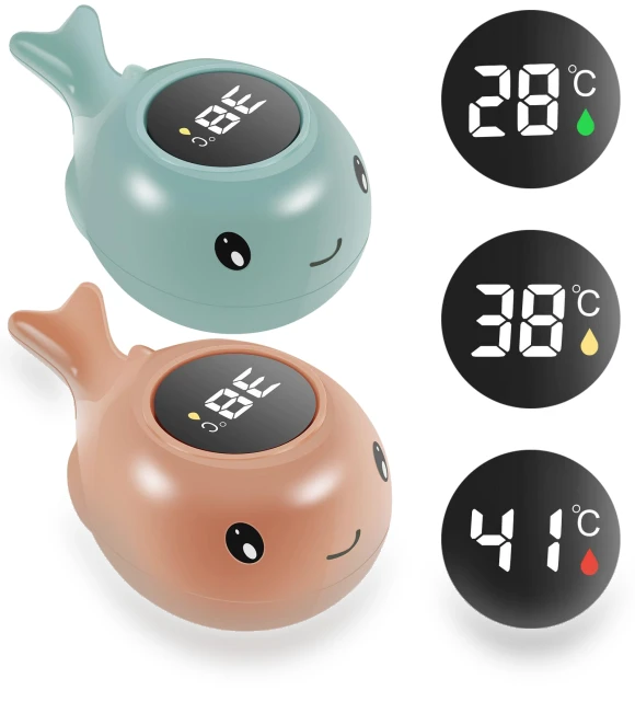 Floating Digital LED Bath Thermometer — Bath Time Fun, GYROBALL