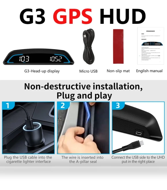 GPS HUD Head Up Display — Navigation & GPS Accessories, Auto Accessories Home