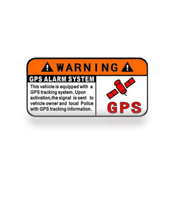 GPS Tracking Alarm Sticker — Accessories, Dream Garage