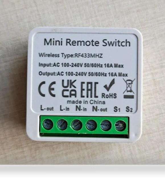 Mini Smart Switch LED Light Switch — Ceiling Fan Wall Controls, Cozy Cottage-Relax