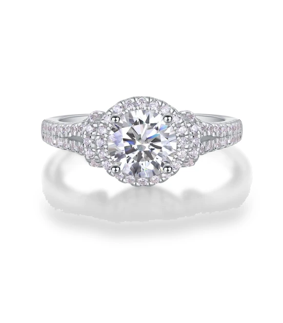 Silver Smart Ring with Moissanite — Smart Rings, Wo Bijouterie