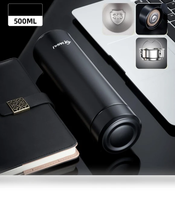 Smart Digital Display Vacuum Insulated Stainless Steel Mug — Beverage Warmers, Household supplies MH