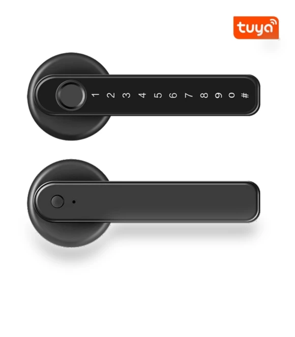 Smart Fingerprint Door Handle Lock — Smart Home Security, Photography